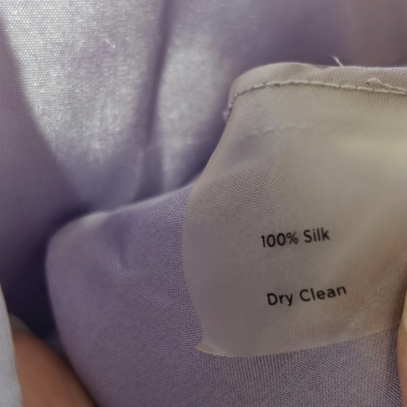 Talbots Pure Silk Sleeveless Top 12 P Lavender Old Money Aesthetic Fairy - Picture 3 of 4